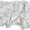 1set Elastic Table Cover Pvc Material Dining Table Protector Outdoor Patio Use Easy to Install Elastic Band Stylish Marble Design