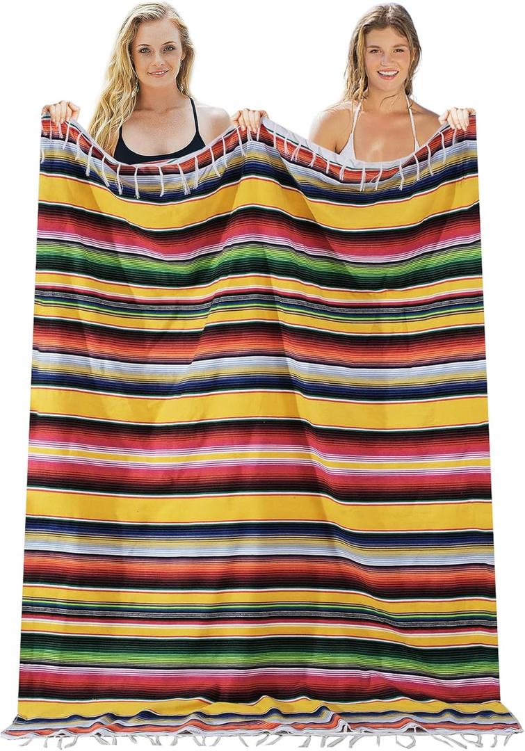 Mexican Beach Blanket Towel Cotton Turkish Beach Towels Oversized Sand Free Quick Dry Pool Swim Extra Large Adult Women Men Travel Fast Drying Lightweight Towel Clearance Compact No Sand Packable (Giant Large 55'' x 78'') Mexican Beach Blanket Towel Cotton Turkish Beach Towels Oversized Sand Free Quick Dry Pool Swim Extra Large Adult Women Men Travel Fast Drying Lightweight Towel Clearance Compact No Sand Packable (Giant Large 55'' x 78'')