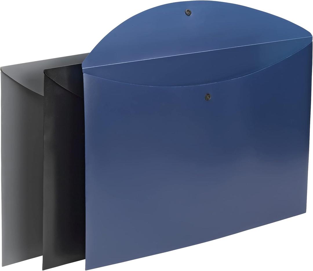 Smead Project Envelope, Snap Closure, Top Load, Tabloid Size, Assorted Colors, 6 per Pack (89691)