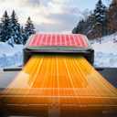 Car Heater,12V 200W Portable Fast Heating Defroster Automobile Windshield Fast Heaters Car Heater That Plugs into Cigarette Lighter for Car, SUV, Trucks (Red Black)