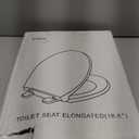 Elongated Toilet Seat, Soft-Slow Close, Oval(Oblong) Toilet Seat For Elongated Toilets, Quiet-Close Lid And Seat, Easy To Install And Clean, Never Loosen, White(18.5")