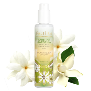 Pacifica Tahitian Gardenia Perfumed Hair & Body Mist, AlcoholFree Spray Designed For HeadToToe Wear, Vegan & CrueltyFree, 6 Fl Oz