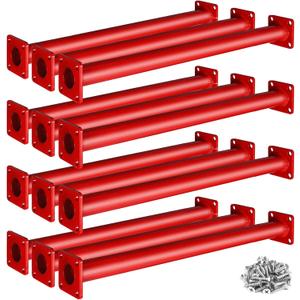 18 Inches Monkey Bars for Backyard, 12 PCS Heavy Duty Metal Bars for Kids, Steel Playset Rods With Mounting Plates and Powder Coating for Indoor Outdoor Playground