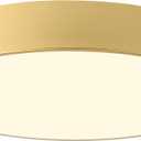 4-Light Close to Ceiling Light Fixture, 18 inch Large Size Gold Metal Shade Flush Mount Ceiling Light Fixtures, E12 Socket Lamp for Living Room Bedroom Kitchen Island, Gold, 18"