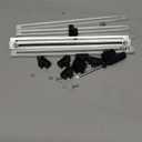 12 Pcs Metal Adjustable File Cabinet Rails Set Include 8 Hanging File Rail Clips 4 Cabinet Dividers Bars Suitable for Cabinets with Drawer Thickness Less Than 1/8 Inch(Silver,10-18 Inch)