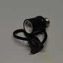 Light Socket Outlet Adapter, 3 in 1 Light Bulb Plug Adapter, Convert E26/E27 Bulb Socket to 3 Prong Outlet with Extension Cord, Suitable for Outdoor Porch Garage Patio Use 1-Pack