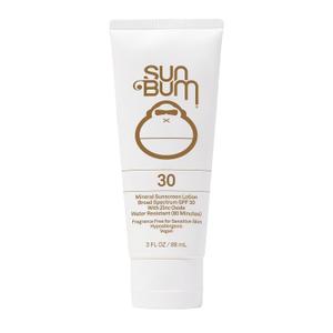 Sun Bum Mineral SPF 30 Sunscreen Body Lotion - Broad Spectrum Moisturizing Facial Sunscreen with Vitamin E - Vegan and Hawaii 104 Act Compliant (Without Octinoxate & Oxybenzone) - Travel Size - 3 oz