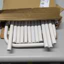 KANAV 2-Tier Expandable Shoe Rack, Heavy Duty Adjustable Metal Shoe Organizer for Closet & Entryway, Freestanding, Tool-Free Assembly, White