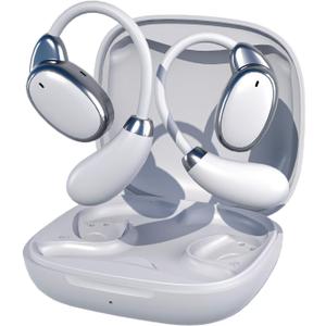 AI Translation Earbuds Wireless Bluetooth - 150 Languages Open-Ear Headphones Translator for iPhone and Android 3-in-1 Real Time Translating Device for Travel Business Learning with Charging Case