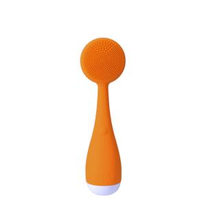 PMD Clean Mini - Smart Facial Cleansing Device with Silicone Brush & Anti-Aging Massager - Waterproof - SonicGlow Vibration Technology - Clear Pores and Blackheads - Lift, Firm, and Tone Skin (Orange)