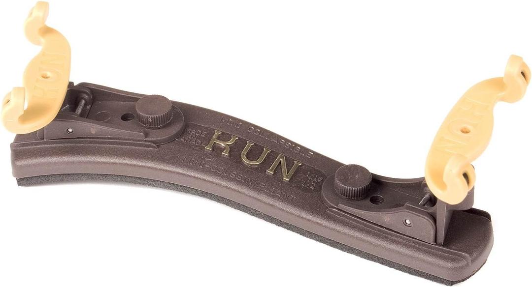 Kun Collapsible Mini Shoulder Rest 1/4-1/8 Violin - Brown