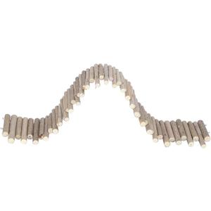 Yosoo Health Gear Hamster Wooden Fence Rat Ladder Bridge Toy Wood Hideout for Small Animals Bridge Reptils Pig Ladder Rat Chew Toys Reptile Play Climb (30CM Fence)