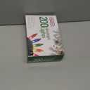 PREXTEX Christmas String Lights with Green Wire - 100 Count, 20 Ft Multicolored Christmas Tree Lights for Xmas Decorations Indoor and Outdoor - Incandescent String Light for Patios, Fences, Holidays