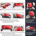 LeYi Compatible for Galaxy S24-FE Case: Samsung Galaxy S24 FE Case with Screen Protector X 2 Tempered Glass & Magnetic Stand, Dual Layer Protective S24FE Phone Case para Cell Android S 24 FE, Purple