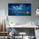 YDYSUNE Landscape Nature Wall Art - Forest Artwork for Walls - Scenery Canvas Wall Art - Orange Painting for Living Room - Farmhouse Decor - Wall Pictures for Bedroom 2040IN (20L" x 40W")
