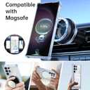for Samsung Galaxy S23 Ultra Case Compatible Wireless Charging Magnetic,with Screen Protector,for S23Ultra Phone Case with 360Stand Ring Military Grade Shockproof Heavy Duty Protection Blue