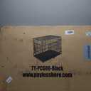 Yaheetech 42 inch Double Door Dog Crate w/Divider for Puppy to Adult XL Collapsible Metal Crate with Removable Tray Wire Dog Kennel for Large Dogs Portable Travel Cage, Black