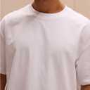 VIPWOLF Men's Oversized Short Sleeve T Shirts Casual Crew Neck Gym Workout Basic Tee Tops Undershirts (White, L)