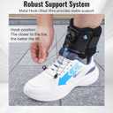 AFO Foot Drop Brace with Upgraded Dial for Adjustable Dorsiflexion, Drop Foot Brace for Walking with Shoes. Orthotic Ankle Braces for Men/Women