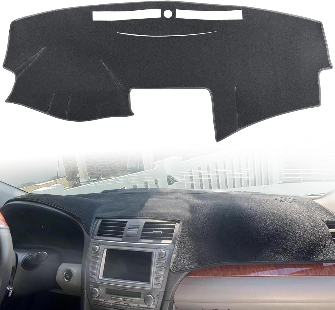 LivTee Dash Mat Dashboard Cover, Fits for Toyota Camry 2007 2008 2009 2010 2011 Y27, Dashboard Pad Carpet, Mat Pad Custom Fit Dashboard Decorative(Dark Gray)
