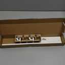 TYRON 1 Pack Magnetic Curtain Rod for Metal Door Adjustable 18-30 Inch, 3/8 in. Diameter, French Door Magnetic Cafe Curtain Rod(White)