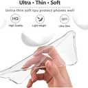 Google Pixel 8A Case, Shock-Absorption Flexible Clear TPU Rubber Protective Cell Phone Cover for Google Pixel 8A 2024 Case 6.1" Clear