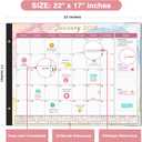 Ospelelf Calendar 2026-2027 Large Desk Calendar 2026 Monthly Desktop Calendar 22 x 17", 18 Month Calendar with Plastic Cover, Use Jan 2026 - June 2027, Multicolor