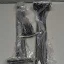 4 Pack  12 inch Black Hidden L Shelf Bracket (1/5 Inch Thicked) Iron Floating Shelf Brackets Rustic Industrial Metal Brackets for Shelf Support