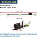 946-05121A Speed Drive Control Cable Compatible with MTD Troy-Bilt TB360 TB370 TB390ES Craftsman M310 M320 Cub Cadet SC500E+ Lawn Mowers, Replaces 946-05121 746-05121A 746-05121