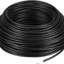 Kanayu Electric Fence Wire Double Insulated Underground Hard Cable Double Insulated Wire Underground Electric Fence Core Cable, Spooled on Plastic Reel(100 Ft, 14 Guage)