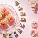 1.2” American Mahjong Set Complete - 168 Pink Floral Melamine Tiles, 4 Upgraded Non-Slip Mahjong Racks with Pushers, Bag, Dice & Chips, Pretty Mah Jongg Gift for Women Mom Birthday Beginners
