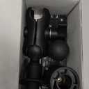 Upgrade Universal Fish Finder Mount Round Base, 360 Rotation Ball-Mount Fish Finder Bracket for Marine Boat Kayak Pontoon Canoe Can Installed M6 Single Hole or Slide Rail