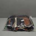 LOVEVOOK 40L Travel Backpack Carry on Flight Approved,Personal Item Bag with 3 Packing Cubes, Travel Backpack Bag for Women Fits 17" Laptop, Water-resistant Carry On Backpack for Airplanes (Black & Brown)