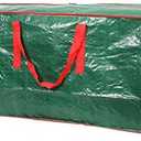 Sattiyrch Christmas Tree Storage Bag - Fits Up to 7.5 ft Holiday Xmas Disassembled Trees with Durable Reinforced Handles & Dual Zipper - Waterproof Material Protects from Dust,Moisture(Green)
