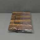 Cookbook Stand for Kitchen Counter  Adjustable Wood Book Holder with Resin Accent, Rustic Recipe Book Stand with Secure Page Grips, Compatible with Cookbooks & Tablets