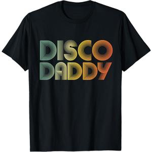 Mens Disco Daddy Retro 60s 70s Party Costume Dad Fathers Day T-Shirt XL