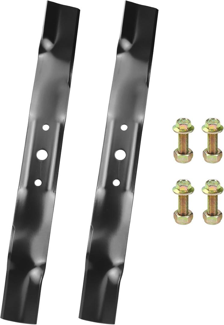 2 Pack GX20249 Mower Blades with Bolts for John Deere 42 inch Mower Blades L110, L100, L105, L107, L108, L111, L118 Replaces John Deere GY20567, GX20433 Mulching Blade