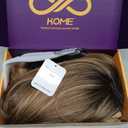 KOME Brown mix Blonde Highlight Synthetic Lace Front Wig,Side Part Short Straight Glueless Bob Wig for White Women Daily Use 10IN (#TT4/243)