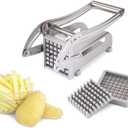 French Fry Cutter,Stainless Steel Potato Slicer Potato Chipper Potato Cutter Potato Chopper Potato Chips Maker Kitchen Food Chopper for French Fries Vegetables Carrot