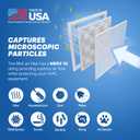 BNX TruFilter 18x20x1 MERV 10 (6-Pack) AC Furnace Air Filter - MADE IN USA - Pleated Air Conditioner HVAC AC Furnace Filters - Removes Odor, Mold, Bacteria, Smoke