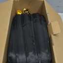 Non-Expandable Garden Hose 100feet, Flexible Water Hose with 10 Function Hose Nozzle, Lightweight, Tangle Free, Rust Proof for Yard (Black)