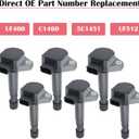Set of 6 Ignition Coil Pack for 3.5 3.7 V6 Acura MDX Honda Ridgeline Pilot Saturn vue 2001 2002 2003 2004 2005 2006 2007 2008 2009 Coils Replaces# UF400 UF512 C1460