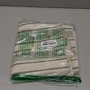 Decorative Boho Throw Pillow Covers, Farmhouse Textured Pillow Case, 18 x 18 Inch Set of 2, Chair Sofa Bedroom Living Room Home Decor Couch Cushion Case, Olive Green and Beige Striped