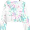Imily Bela Kids Crop Tops Girls Hoodies Cute Plaid Long Sleeve Fashion Sweatshirts (S)