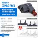 131763256 1317632 131763202 for Frigidaire Affinity Washer Door Latch Lock Front Load Washer Washing Machine Parts Replacement Part Kenmore Washer Door Latch Lock Parts GLTF2940FS1 FAFW4011LW0