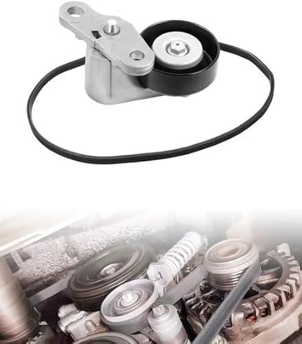 New Upgrade 90K-38159 A/C Serpentine Drive Belt Tensioner Kit Compatible with 2000-2008 Chevy Silverado Suburban Tahoe GMC Sierra Yukon, 2002-2008 Chevy Avalanche Escalade, Replaces# 19311139