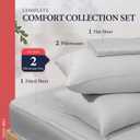 100% Egyptian Cotton Queen Size Sheets Set - Luxury 1200 Series Signature Collection Egyptian Cotton Sheet (4 PC, Light Grey), Soft Cooling, Sateen Weave, 17" Deep Pocket Hotel Bed Set