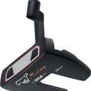 PGF Mustang Forged Blade & Mallet Plumbers Neck Putter [Black] [Length:33"-34"-35"] Crafted with Precision