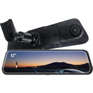 Pelsee Bracket for 12 Mirror Dash Cam Rear View Dash Camera Mount(P12 Pro/P12 Plus/S12 Pro), Not for P12 Pro Max