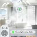 GROWNEER Powerful Oversize Bathroom Exhaust Fan with Light, 40W Bathroom Fan with Humidity Sensor, 110/160 CFM 1.0 Sone Exhaust Fan with Heater, 1800W Heating, 1500lm 2700K/4000K/5000K & Nightlight, 13.8 X 13.4 X 10.5 Inches